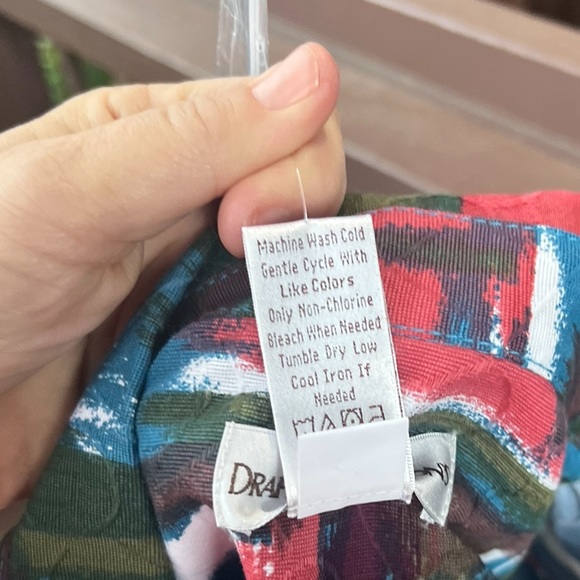 π΅ Drapers & Damons jean jacket colorful color block art like new 1X - Picture 10 of 11